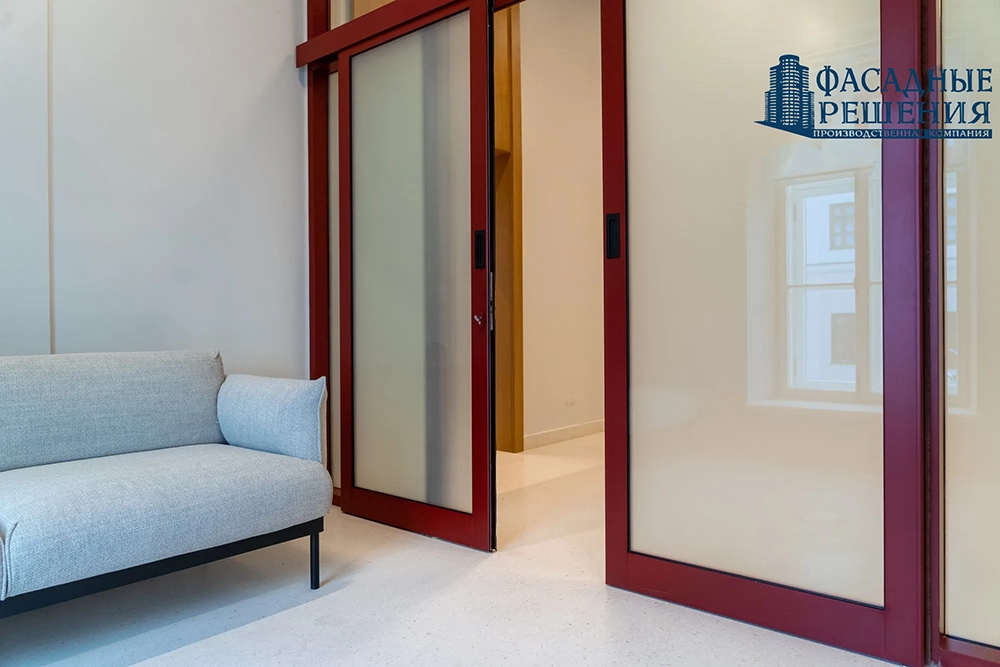 Автоматические алюминиевые противопожарные двери